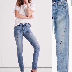 Lucky Brand Embroidered Bug Jeans